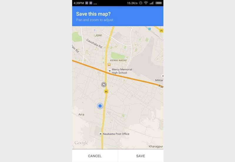 ذخیره نقشه های گوگل برای استفاده آفلاین در اندروید